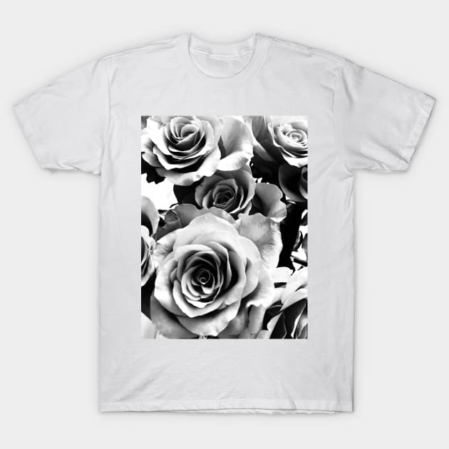 Roses T-Shirt by BlackWhiteBeige